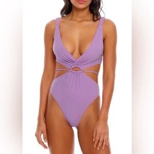 New! agua bendita danielle cutout one piece swimsuit 24501